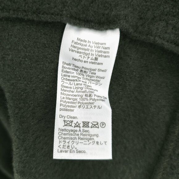 J.CREW Daphne Topcoat Italian Boiled Wool Dark Pine Green Size 4 - Picture 6 of 7